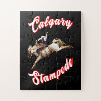 Puzzle Calgary Canada Hourse Julio Riders Calgary Stamped