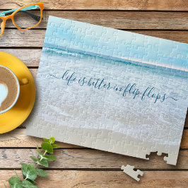 Puzzle California Beach Waves Life Es Mejor En Flip Flop