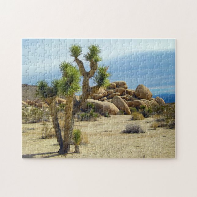 Puzzle California Desert Succulents, Rocks & Clear Sky (Horizontal)