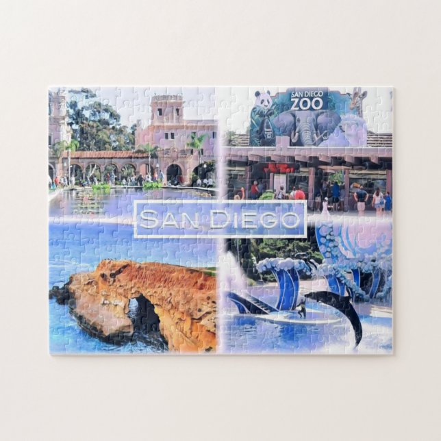 Puzzle California - San Diego - Mosaic - Estados Unidos - (Horizontal)