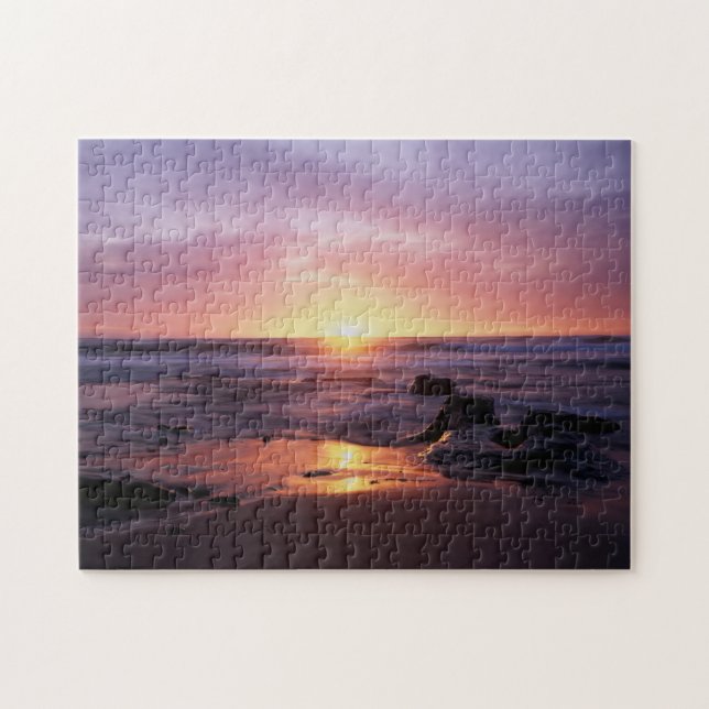 Puzzle California, San Diego, Sunset Cliffs, Sunset 4 (Horizontal)