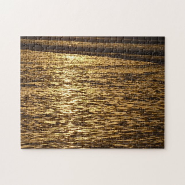Puzzle California Sunset Waves Ocean Seascape (Horizontal)