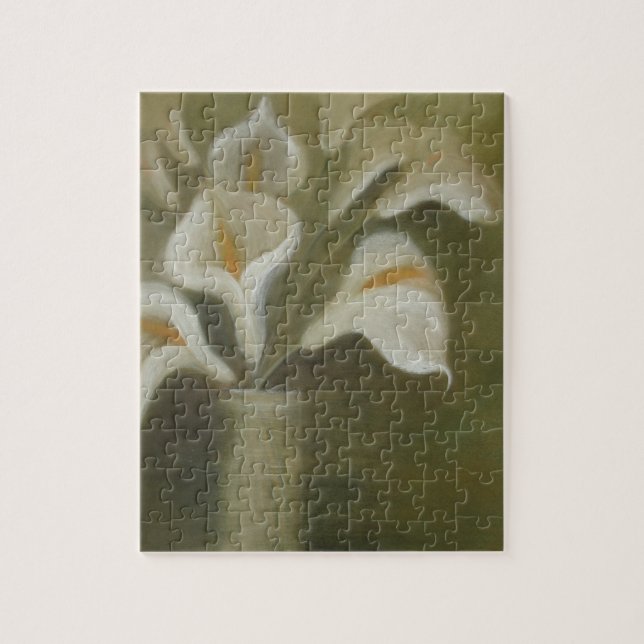 Puzzle Calla Corta Flores En Una Vida Artística Vase (Vertical)