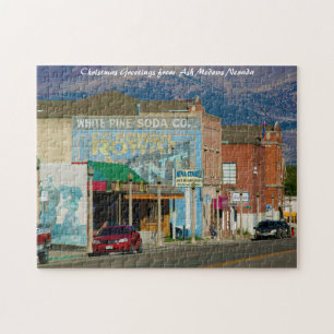 Puzzle Calle Aultman Ely Nevada. Saludos de Navidad