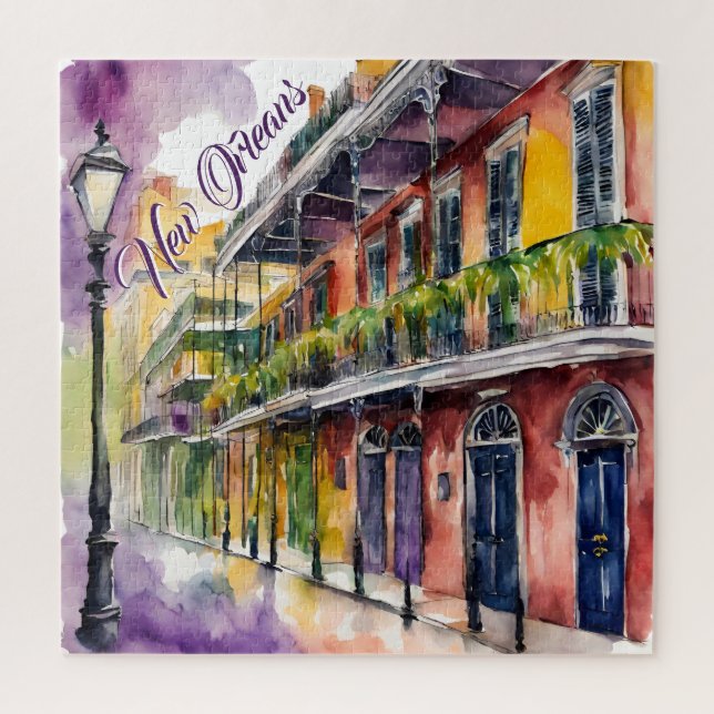 Puzzle Calle Borbon de Nueva Orleans (Vertical)