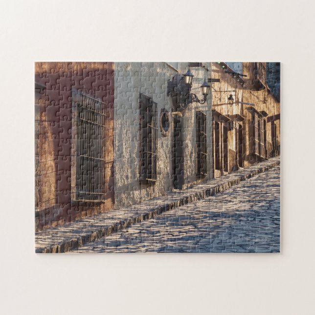 Puzzle Calle Cobblestone de México (Horizontal)