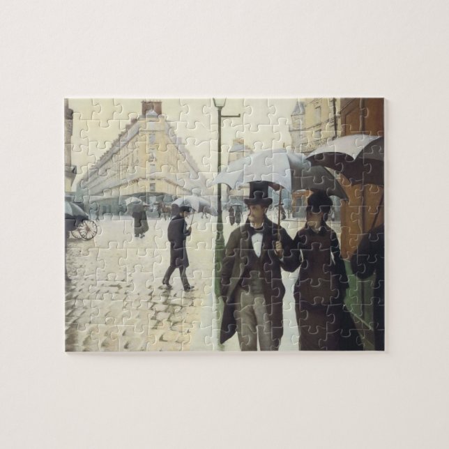 Puzzle Calle de París, Día de Lluvia por Caillebotte (Horizontal)