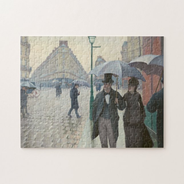 Puzzle Calle de París; Día lluvioso por Caillebotte (Horizontal)