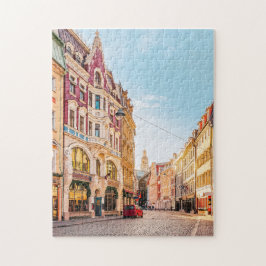 Puzzle Calle del casco antiguo de Riga Latvia
