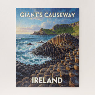 Puzzle Calle del Gigante Irlanda Paisaje de rocas hexagon
