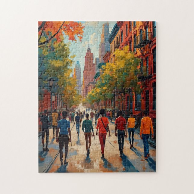 Puzzle Calle del Renacimiento de Harlem (Vertical)