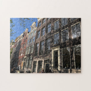 Puzzle Calle en Amsterdam, Países Bajos.