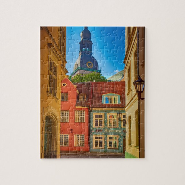 Puzzle Calle en el casco antiguo| Estonia (Vertical)