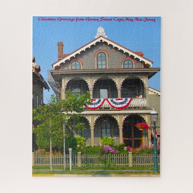 Puzzle Calle Gurney Cape May Nueva Jersey. (Vertical)