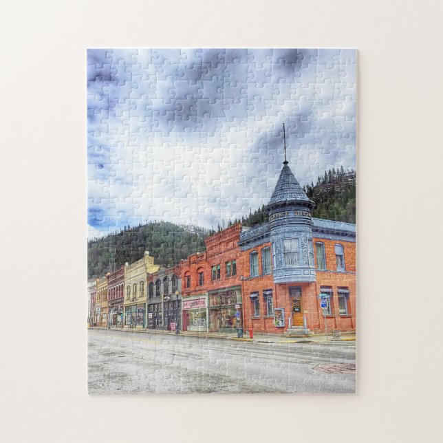 Puzzle Calle Wallace Idaho del banco (Vertical)