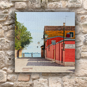 Puzzle Callejón solitario en Venecia, Italia