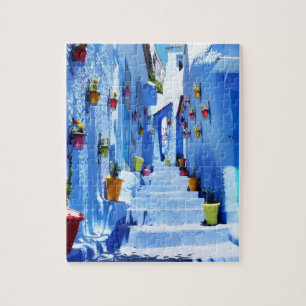 Puzzle “Calles Azules de Chefchaouen” – Marruecos