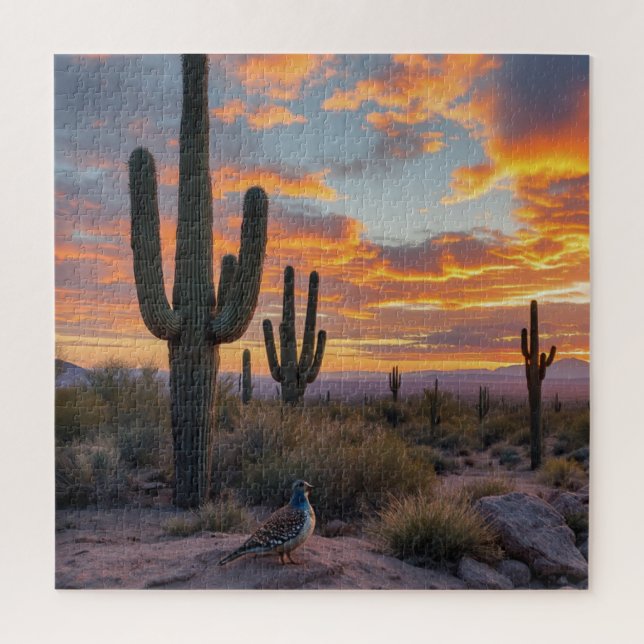 Puzzle Calma del desierto del suroeste al amanecer (Vertical)
