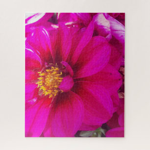 Puzzle Calma Matutina: Margarita Suave Rosa con Centro Do