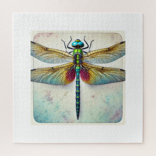 Puzzle Calophlebia Dragonfly 050824IREF242 - Watercolor (Vertical)