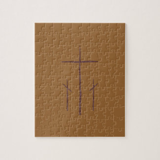 Puzzle Calvario de tres cruces cristianas