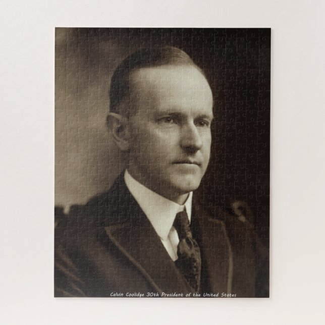 Puzzle Calvin Coolidge 30º Presidente de los EE. UU. (Vertical)