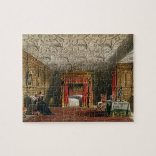 Puzzle Cámara embutida, Sizergh, Westmoreland, 1849 (w/c