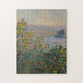 Puzzle Camas de flores en Vetheuil por Claude Monet