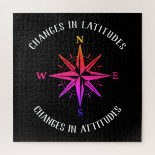 Puzzle Cambios en las Latitudes, cambios en la brújula de