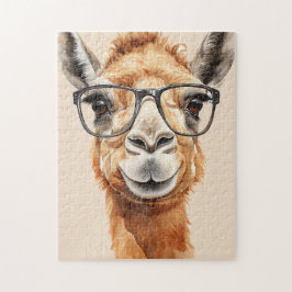 Puzzle Camello lindo con gafas