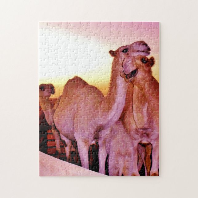 Puzzle Camellos acurrucados (Vertical)