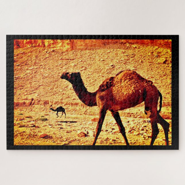 Puzzle Camellos elegantes (Horizontal)