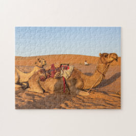 Puzzle Camellos en el desierto Wahiba de Omán