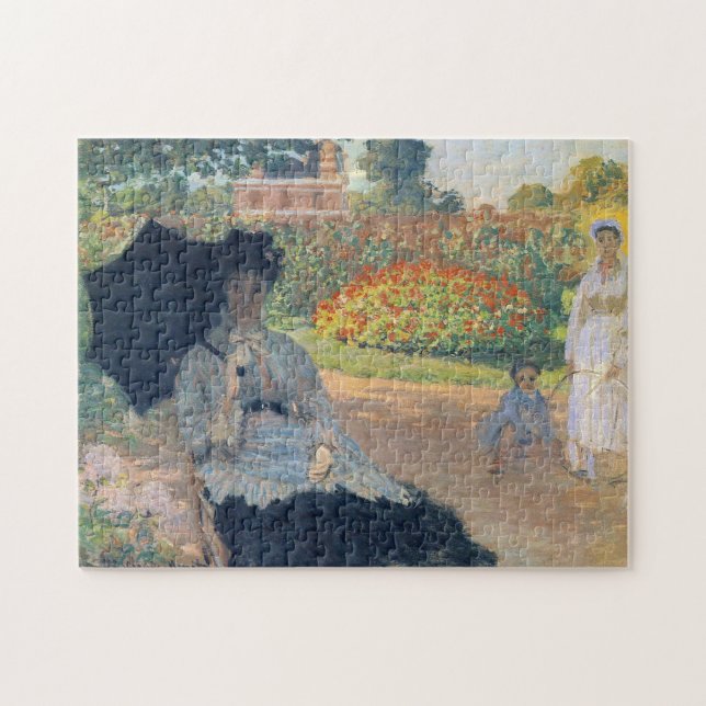 Puzzle Camille Monet en Garden Monet Bella Artes (Horizontal)