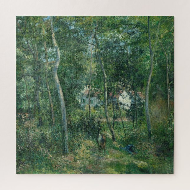 Puzzle Camille Pissarro borde de bosques cerca de L'Hermi (Vertical)
