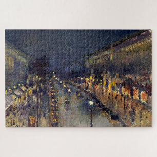 Puzzle Camille Pissarro Boulevard Montmartre de noche