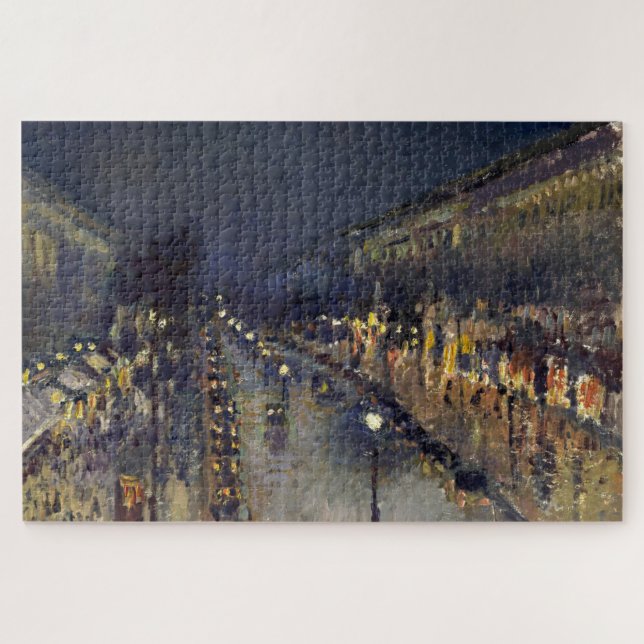 Puzzle Camille Pissarro Boulevard Montmartre de noche (Horizontal)