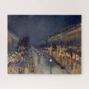 Puzzle Camille Pissarro Boulevard Montmartre de noche