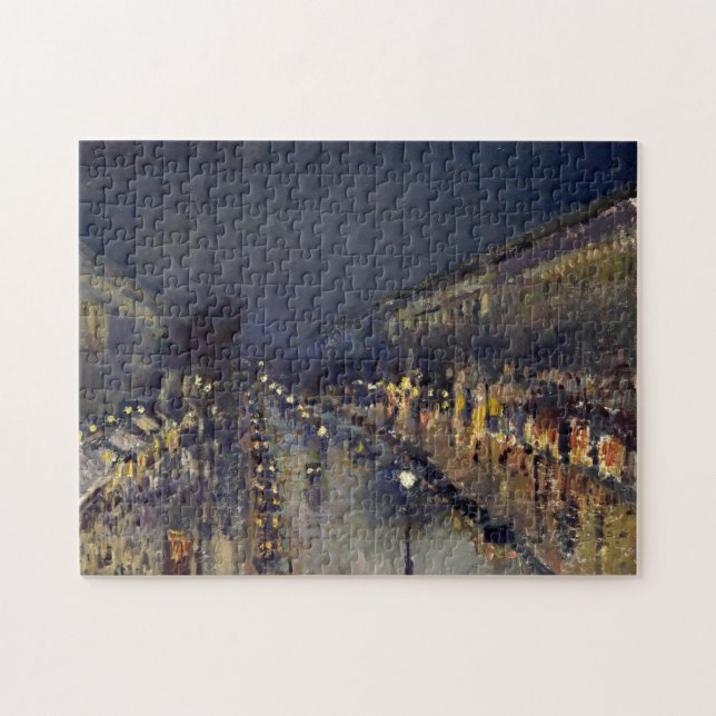 Puzzle Camille Pissarro Boulevard Montmartre de noche (Horizontal)