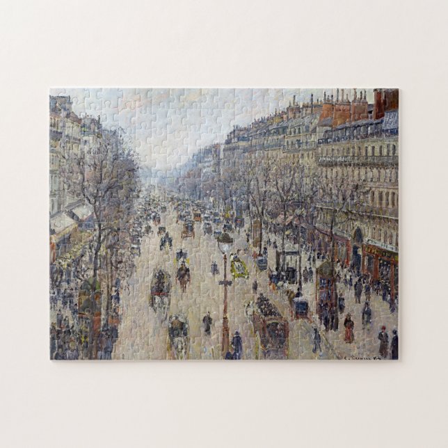 Puzzle Camille Pissarro - Boulevard Montmartre, mañana (Horizontal)