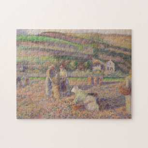 Puzzle Camille Pissarro el   la cosecha de la patata