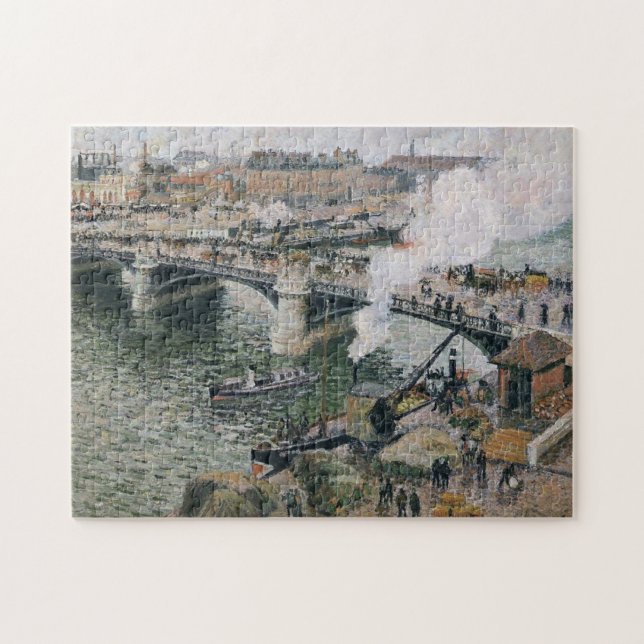 Puzzle Camille Pissarro Pont Boieldieu en la pintura de R (Horizontal)