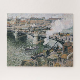 Puzzle Camille Pissarro Pont Boieldieu en la pintura de R