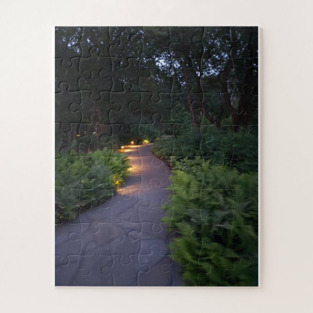 Puzzle Caminata nocturna en el jardín (Vertical)