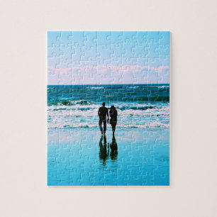 Puzzle Caminata romántica en la playa - 8x10 - 110 pc