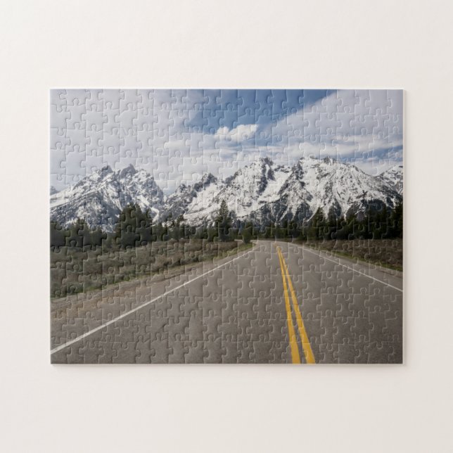 Puzzle Camino a la cordillera de Teton (Horizontal)