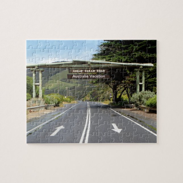 Puzzle Camino adaptable del océano de Australia gran (Horizontal)