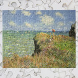 Puzzle Camino de acantilado en Pourville por Claude Monet<br><div class="desc">Cliff Walk at Pourville (1882) de Claude Monet es una pintura náutica de arte de estilo vintage. Un paisaje marino con dos mujeres en un acantilado rocoso. Las mujeres llevan sombrillas y miran al océano en un soleado día de verano. Sobre el artista: Claude Monet (1840-1926) fue fundador del movimiento...</div>