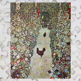 Puzzle Camino de jardín con pollos, Gustav Klimt, Art Nou