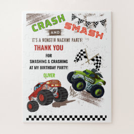 Puzzle Camión Cute Monster Car Truck Kid Regalo de cumple